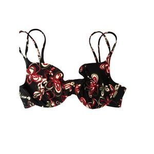 Anita Beach Secret underwire floral pinup rockabilly bikini top